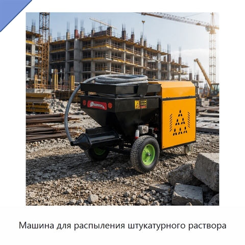 Машина для распыления штукатурного раствора