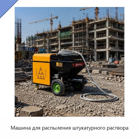 Машина для распыления штукатурного раствора