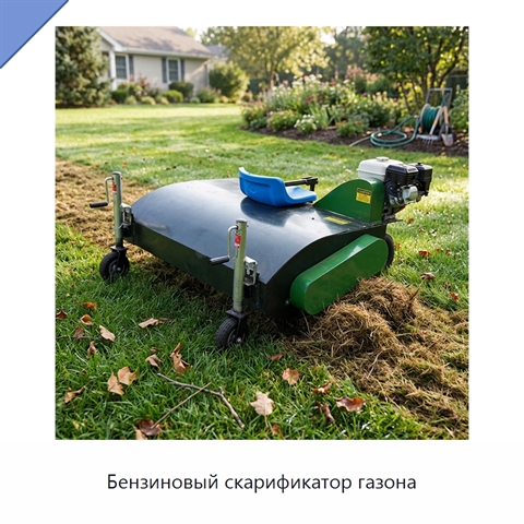 Бензиновый скарификатор газона