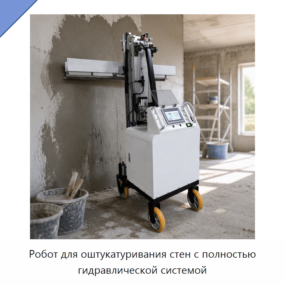 Робот для оштукатуривания стен с полностью гидравлической системой — Штукатурные машины