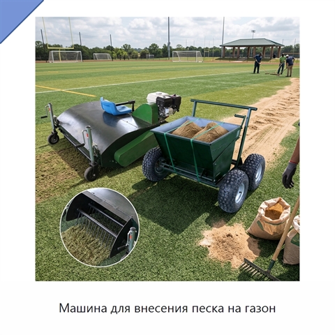 Машина для внесения песка на газон