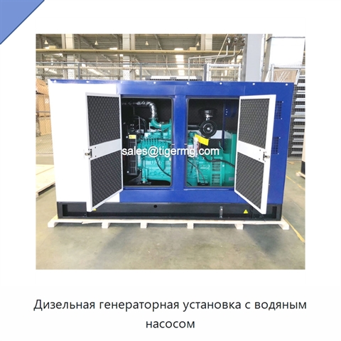 Дизельная генераторная установка с водяным насосом