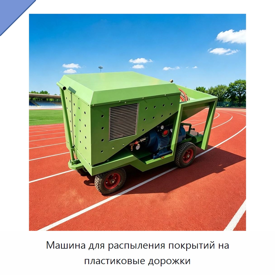 Машина для распыления покрытий на пластиковые дорожки — Специальная строительная техника