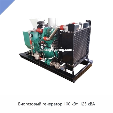 Биогазовый генератор 100 кВт, 125 кВА