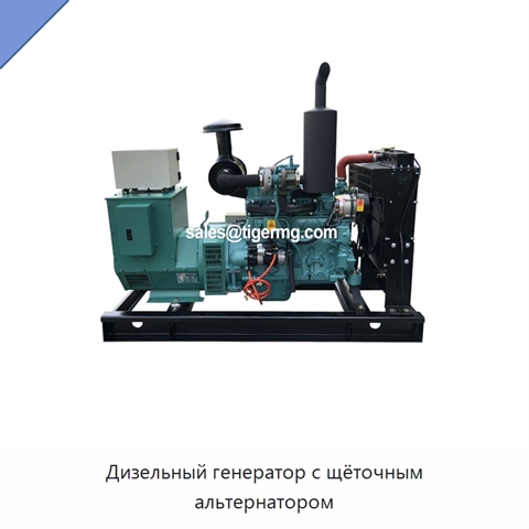 Дизельный генератор с щёточным альтернатором