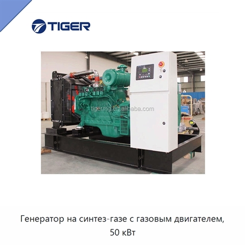 Генератор на синтез-газе с газовым двигателем, 50 кВт