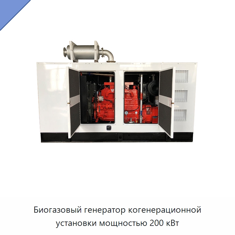 Биогазовый генератор когенерационной установки мощностью 200 кВт — Газотурбинные генераторы
