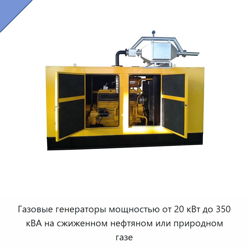 Газовые генераторы мощностью от 20 кВт до 350 кВА на сжиженном нефтяном или природном газе — Газотурбинные генераторы