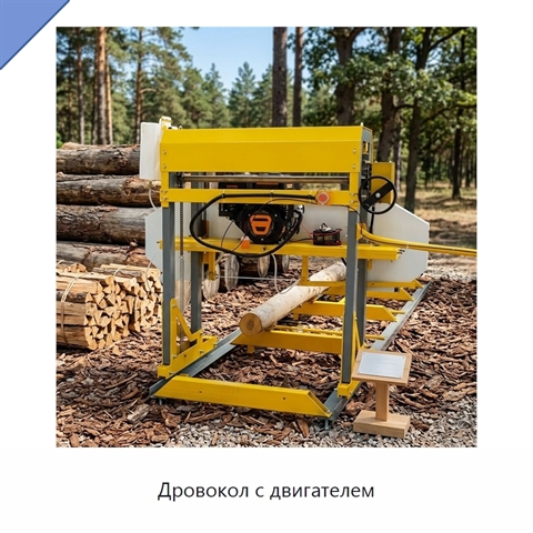 Дровокол с двигателем