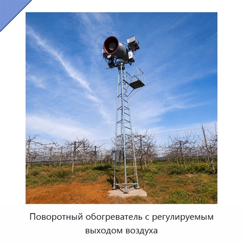 Поворотный обогреватель с регулируемым выходом воздуха