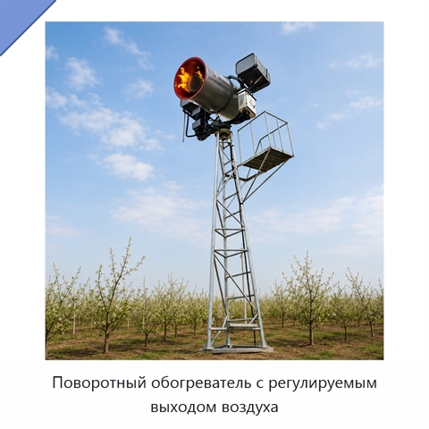 Поворотный обогреватель с регулируемым выходом воздуха