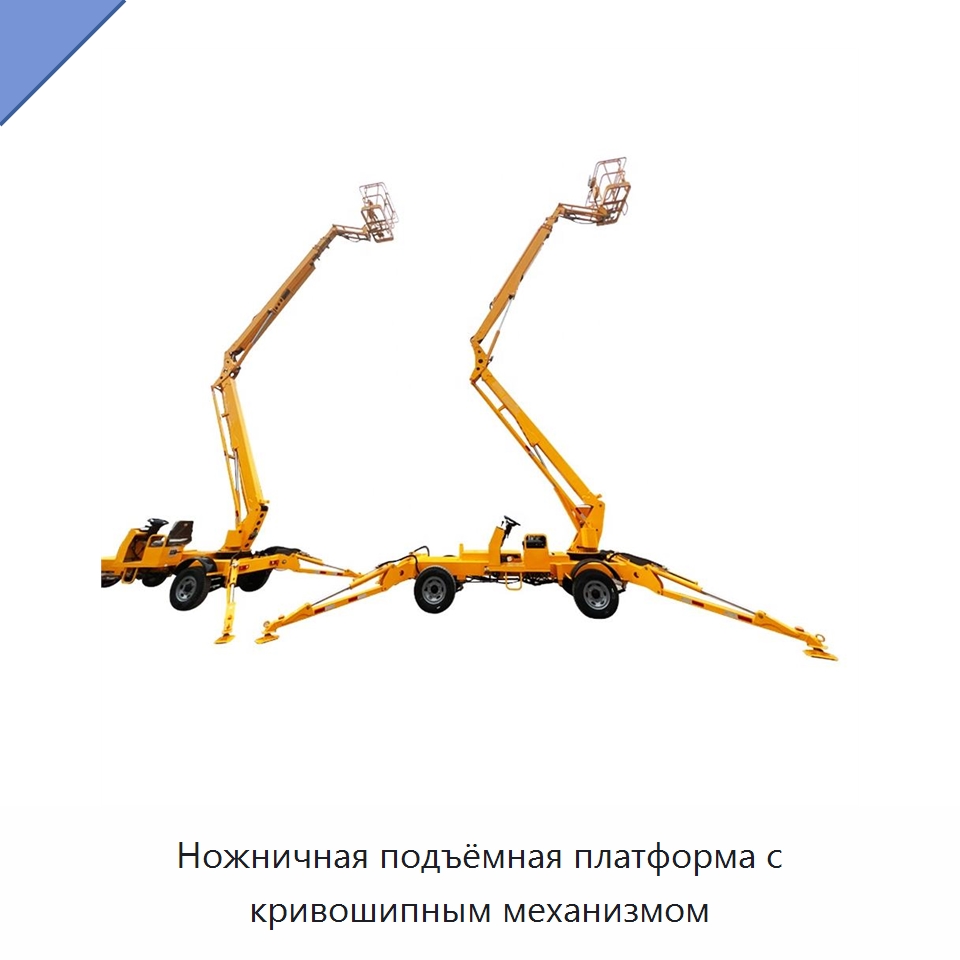 Ножничная подъёмная платформа с кривошипным механизмом — Строительные подъёмники