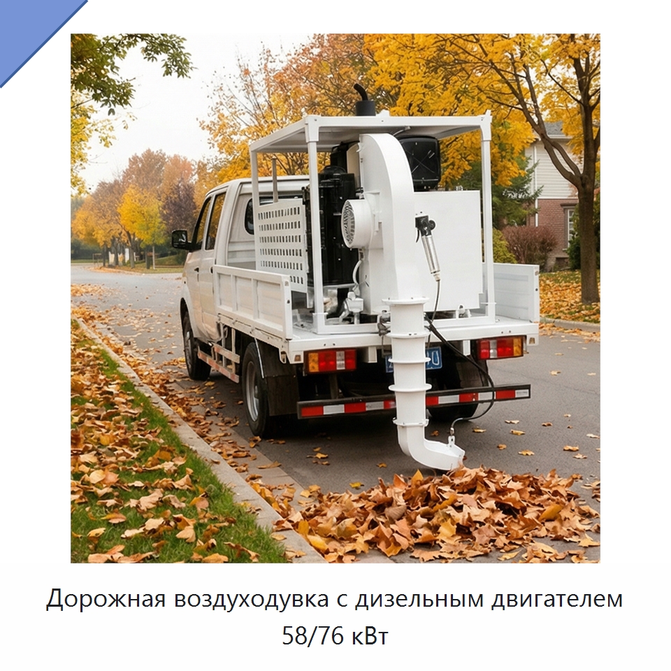 Дорожная воздуходувка с дизельным двигателем 58/76 кВт — Коммунальная техника