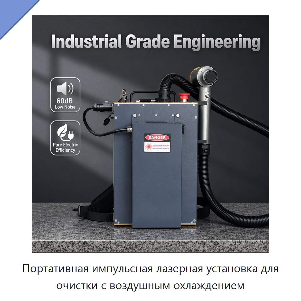Портативная импульсная лазерная установка для очистки с воздушным охлаждением — Установки лазерной очистки