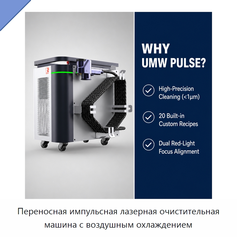 Переносная импульсная лазерная очистительная машина с воздушным охлаждением — Установки лазерной очистки