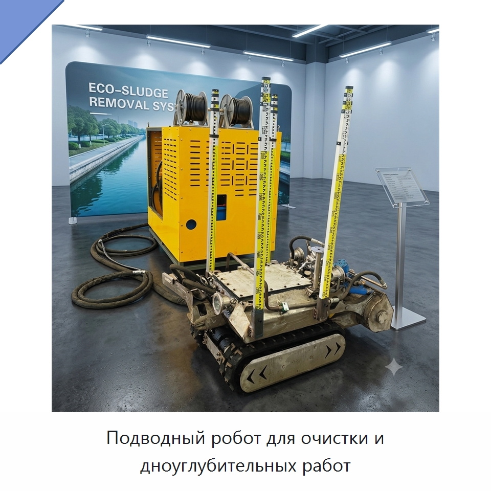 Подводный робот для очистки и дноуглубительных работ — Коммунальная техника