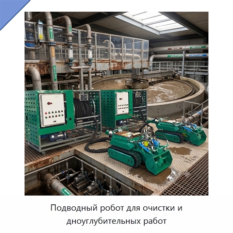 Подводный робот для очистки и дноуглубительных работ