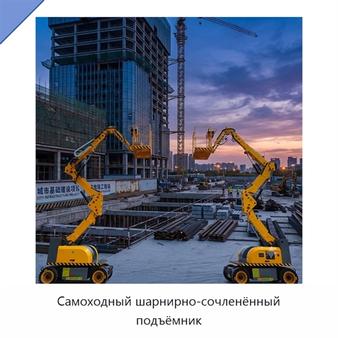 Самоходный шарнирно-сочленённый подъёмник