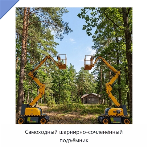 Самоходный шарнирно-сочленённый подъёмник