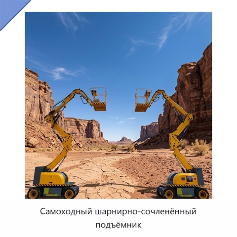 Самоходный шарнирно-сочленённый подъёмник
