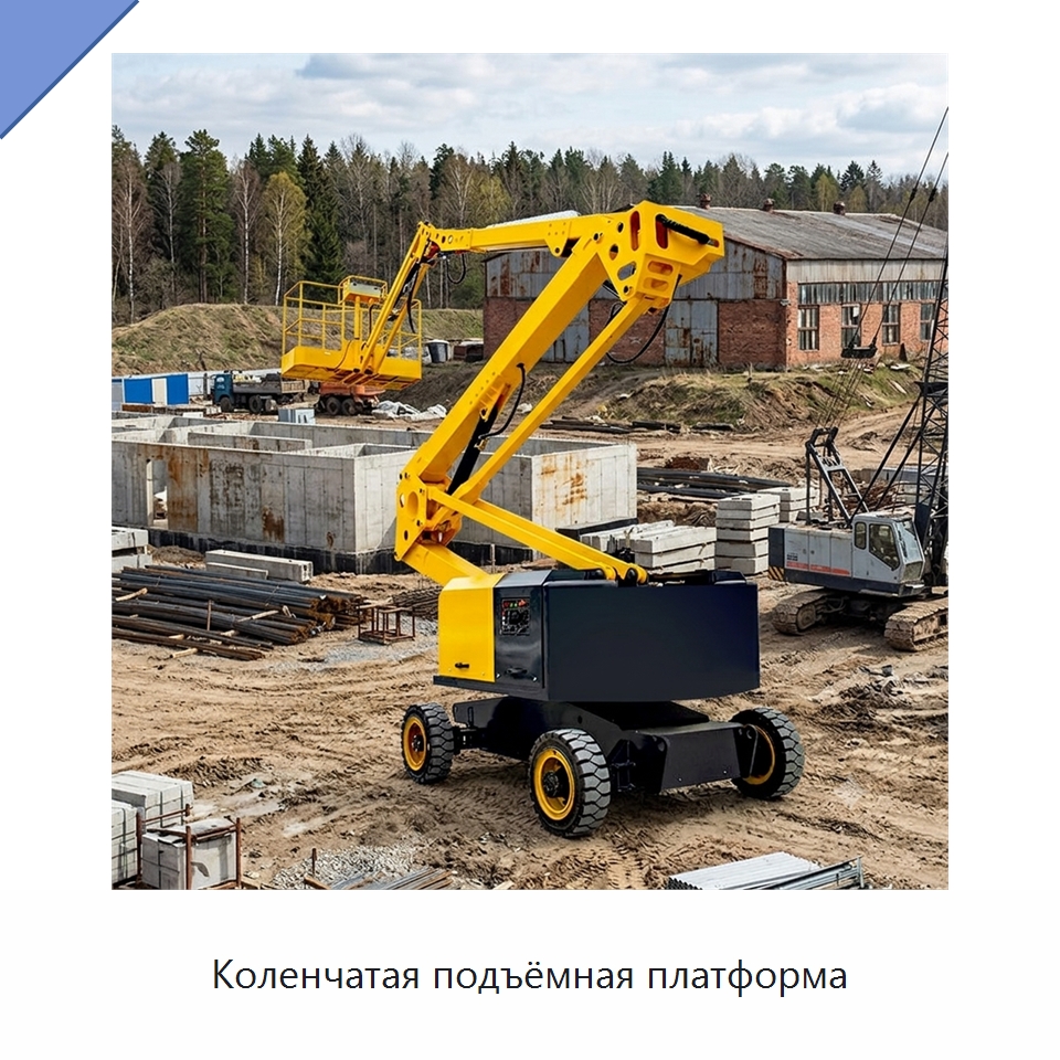 Коленчатая подъёмная платформа — Строительные подъёмники