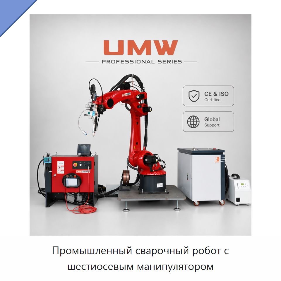 Промышленный сварочный робот с шестиосевым манипулятором — Шарнирные роботы
