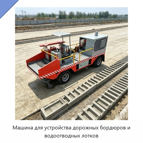 Машина для устройства дорожных бордюров и водоотводных лотков