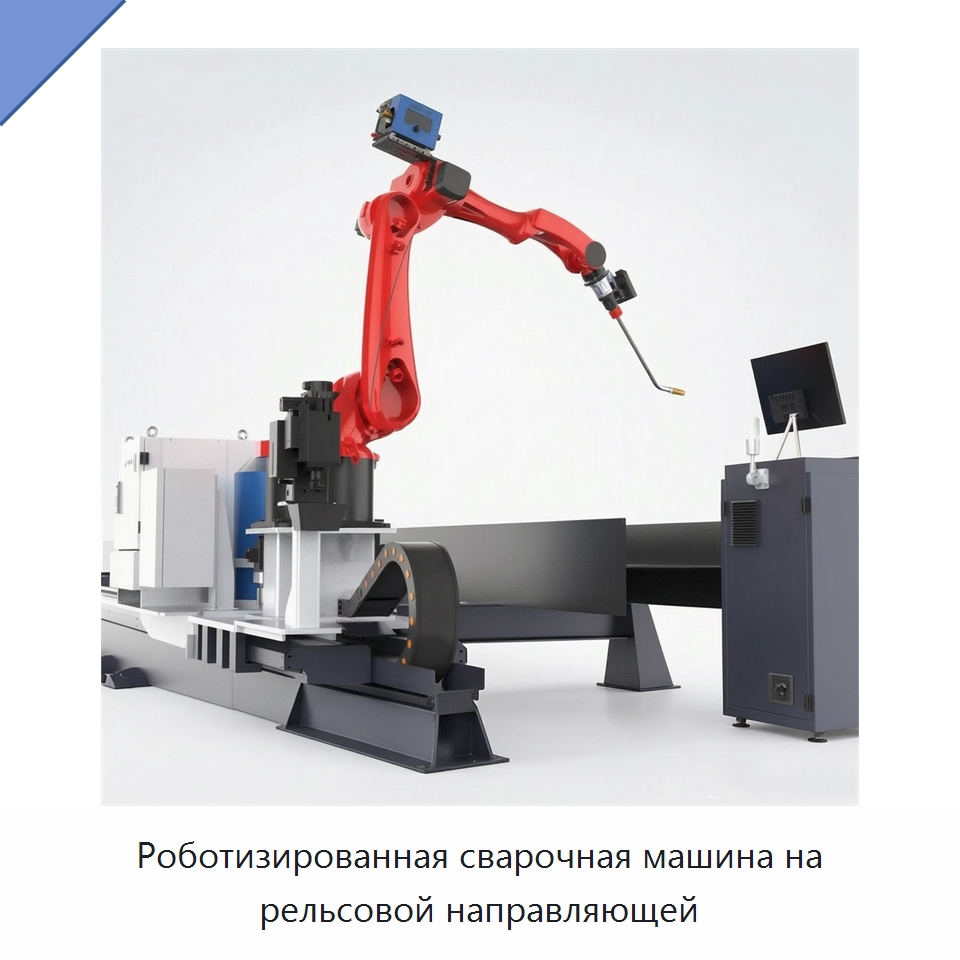 Роботизированная сварочная машина на рельсовой направляющей — Шарнирные роботы