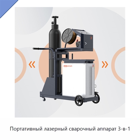 Портативный лазерный сварочный аппарат 3-в-1