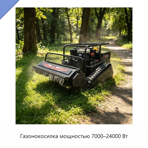 Газонокосилка мощностью 7000–24000 Вт