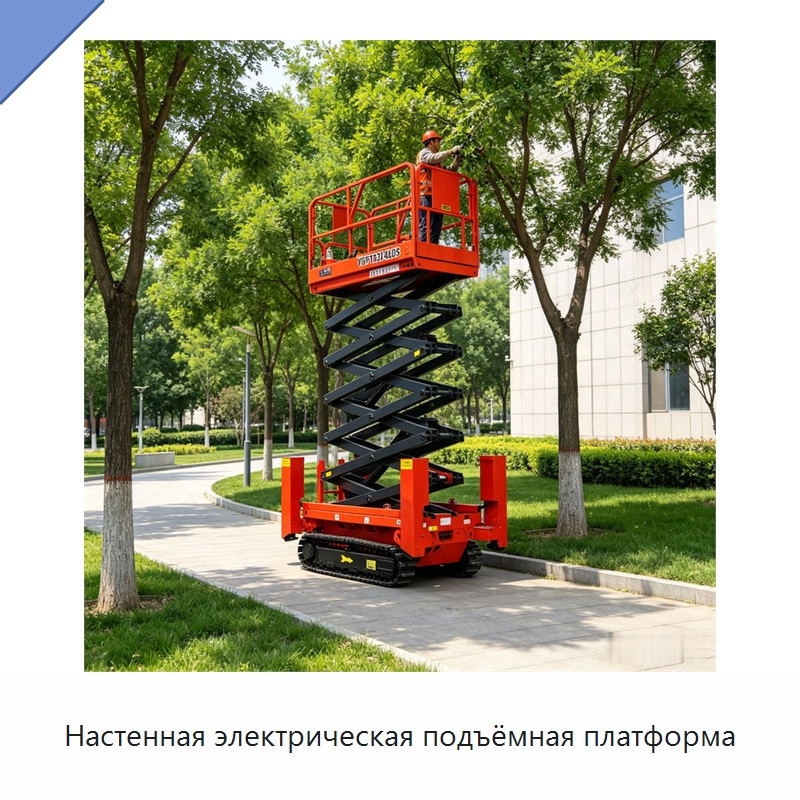Настенная электрическая подъёмная платформа — Строительные подъёмники