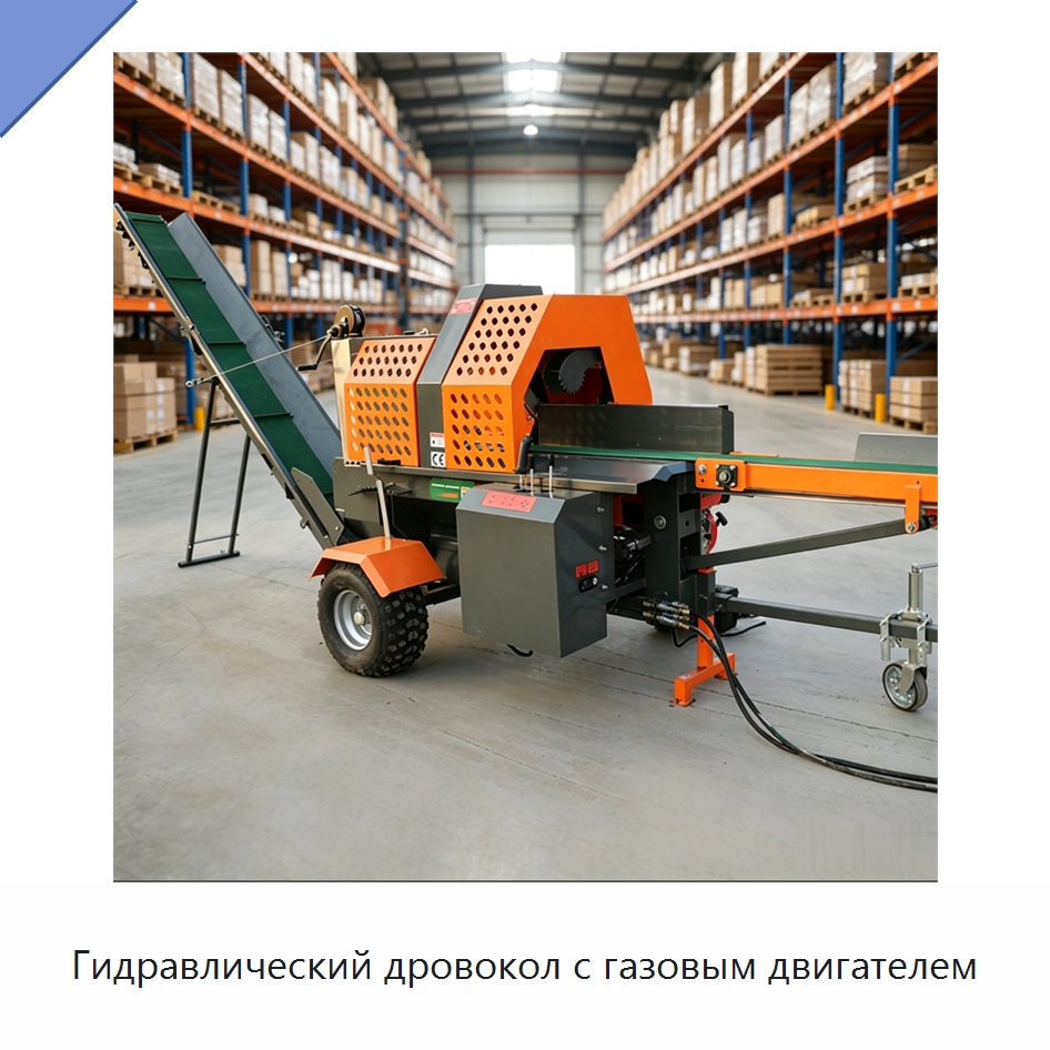 Гидравлический дровокол с газовым двигателем — Специальная строительная техника