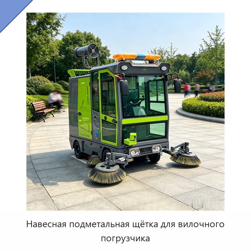 Навесная подметальная щётка для вилочного погрузчика — Коммунальная техника