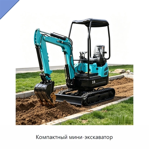 Компактный мини-экскаватор