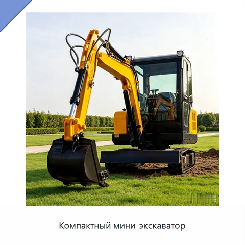 Компактный мини-экскаватор