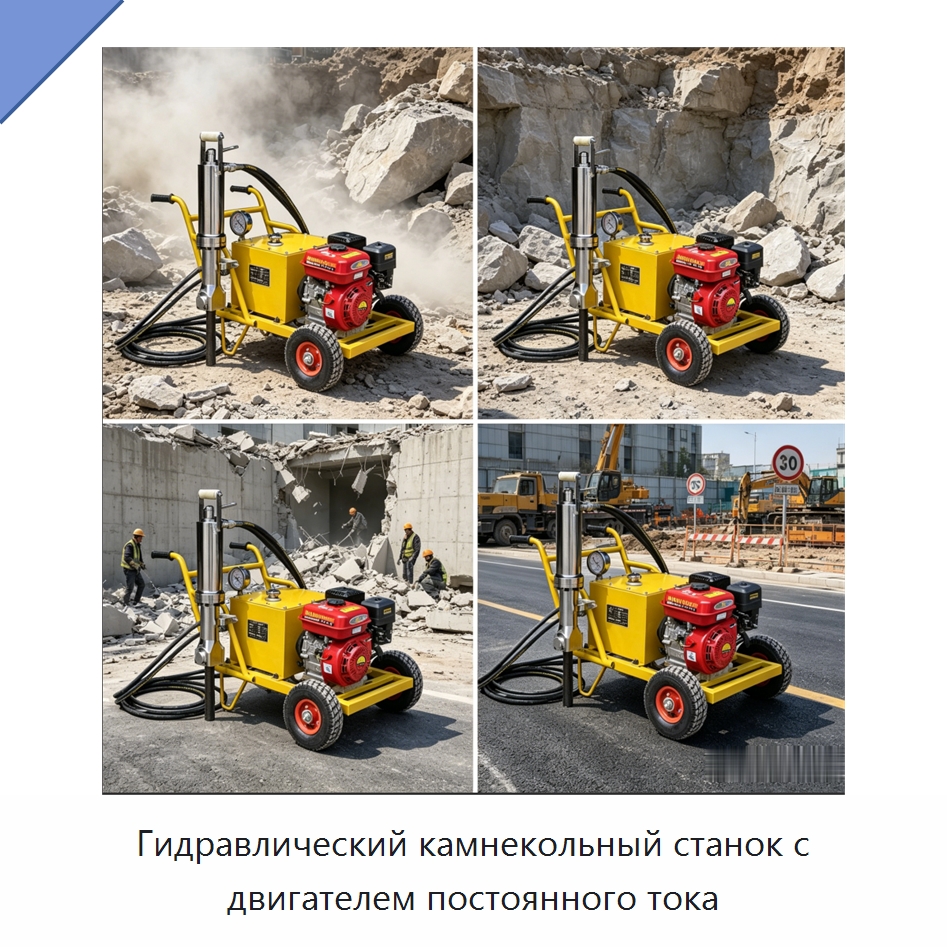 Гидравлический камнекольный станок с двигателем постоянного тока — Горнодобывающее оборудование