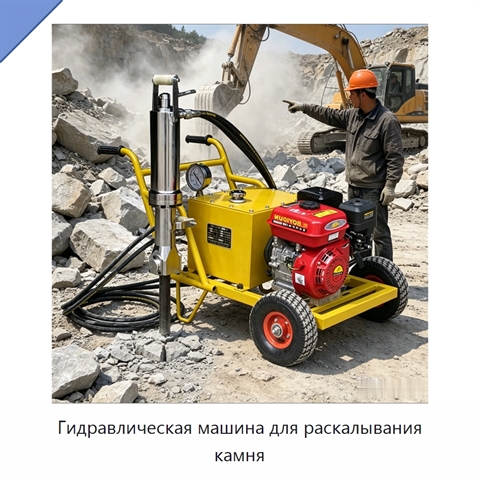Гидравлическая машина для раскалывания камня