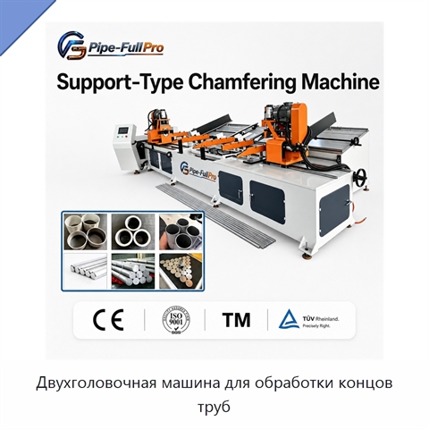 Двухголовочная машина для обработки концов труб