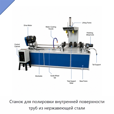 Станок для полировки внутренней поверхности труб из нержавеющей стали