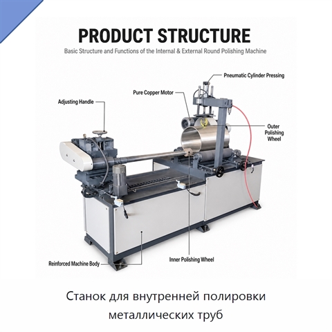 Станок для внутренней полировки металлических труб