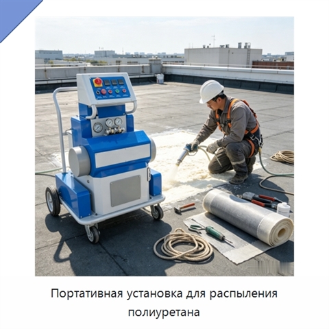 Портативная установка для распыления полиуретана