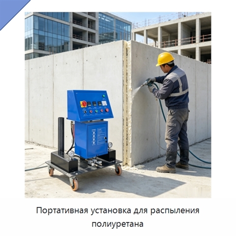 Портативная установка для распыления полиуретана