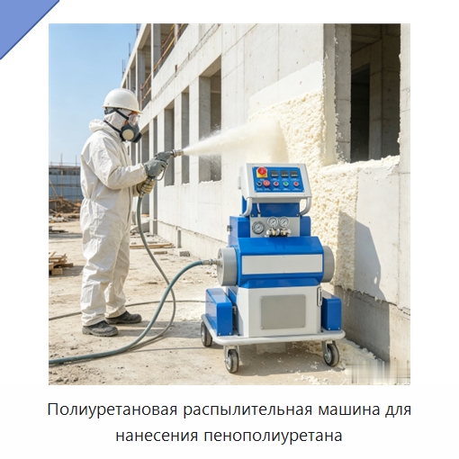 Полиуретановая распылительная машина для нанесения пенополиуретана — Оборудование для производства пеноматериалов