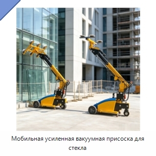 Мобильная усиленная вакуумная присоска для стекла
