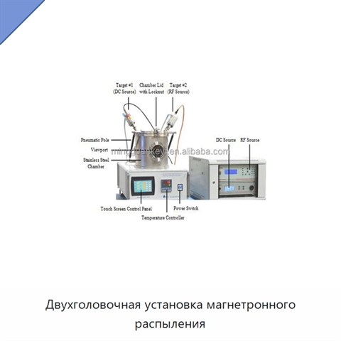 Двухголовочная установка магнетронного распыления