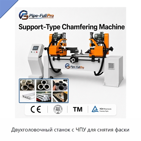 Двухголовочный станок с ЧПУ для снятия фаски