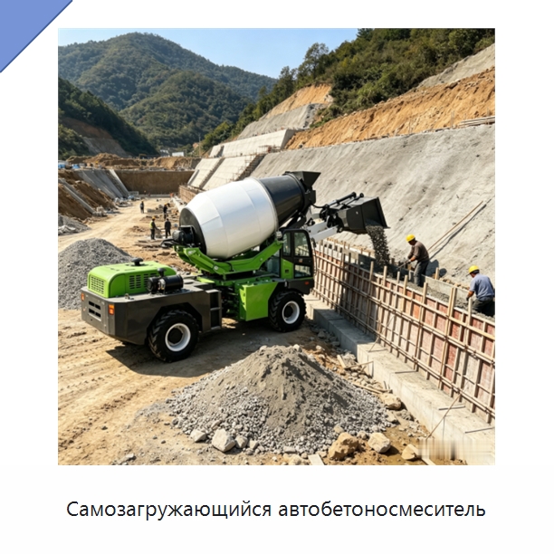 Самозагружающийся автобетоносмеситель — Оборудование для работы с бетоном