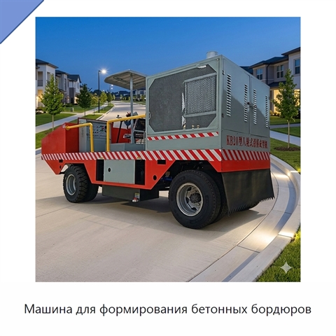 Машина для формирования бетонных бордюров