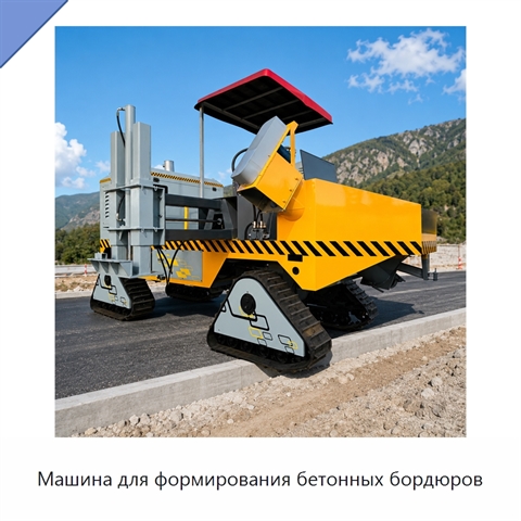 Машина для формирования бетонных бордюров