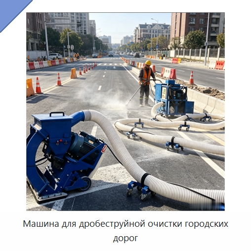 Машина для дробеструйной очистки городских дорог — Абразивоструйное оборудование